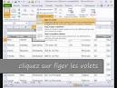 Figer les volet excel 20starter