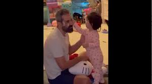 لحظات بامزه سعید معروف و بازی با دختر سردار آزمون (فیلم)