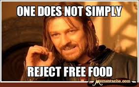 Image result for when people bring in free food funny