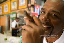 Cuban man smoking a cigar in a havana bar | Alexander Nesbitt Photography - Nesbitt-Cuba-Havana-selects-VX3U0018-H
