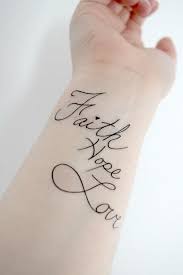 Best Hope And Faith Tattoo Products on Wanelo via Relatably.com