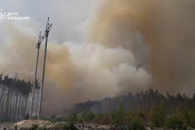 Firefighters battle wildfires in Ukraine’s Chernobyl exclusion zone