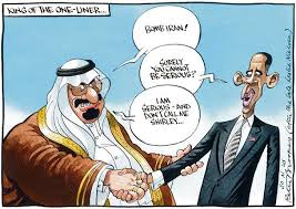 Image result for SAUDI KING CARTOON