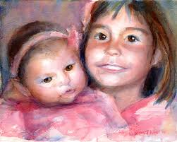 A Portrait A Day 45 &amp; 46 Clem and Millie - step by step â Art by Yevgenia Watts - day045and46-clemandmillie