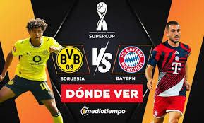 Borussia Dortmund vs. Bayern Münich EN VIVO. Final Supercopa de Alemania HOY ONLINE 2026
