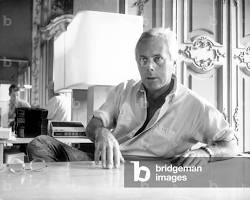 Image of Giorgio Armani in his studio