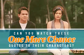 Can You Match These &quot;One More Chance&quot; Quotes To Their Characters via Relatably.com