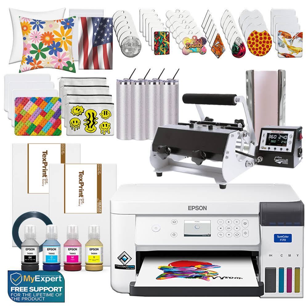 Epson SureColor F170 Sublimation Printer Press Bundle