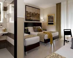 Yes Hotel Rome room interior (由 AI 生成)