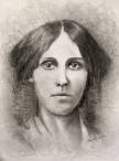Louisa May Alcott Drawing by Jack Skinner - Louisa May Alcott Fine ... - louisa-may-alcott-jack-skinner
