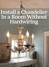 Is it possible to hang a chandelier from a ceiling with no electrical