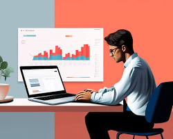 person conducting market research on a computer resmi