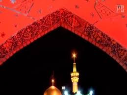 روضه‌خوانی محمود کریمی کنار ضریح امام رضا(ع)
