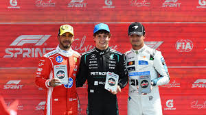 British Grand Prix: Kimi Antonelli overcomes Lewis Hamilton to take first sprint victory