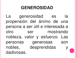 Resultado de imagen para frases sobre la generosidad como valor