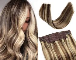 Image de Brown hair with platinum blonde highlights