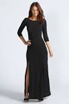 Long black maxi dress