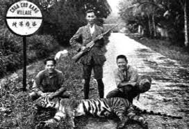 Image result for queen elizabeth with tiger shot in india