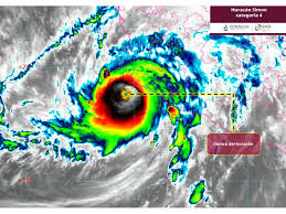 “Simón” se ubica a 95 km al oeste de Manzanillo; es categoría 4 con rachas de 295 km/h