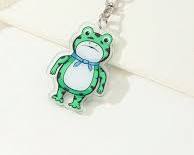 acrylic keychain with a frog designの画像