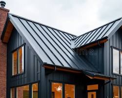 Modern standing seam metal roofing