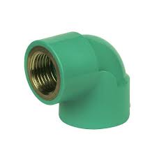 Green Color UPVC Elbow with Brass Threaded PVC 90 Degree ...