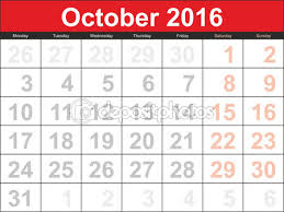 Résultat de recherche d'images pour "octobre 2016 calendrier"