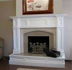 Wood mantel surround