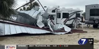 Tornado damage in Mexico Beach, Florida