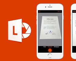 Image of Microsoft Office Lens app interface
