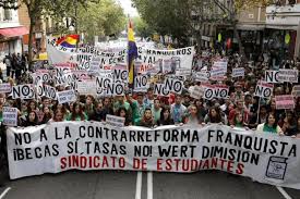 Resultado de imagen de IMAGENES MANIFESTACIONES CONTRA EL PP EN MADRID POR LOS RECORTES EN LA ENSEÑANZA