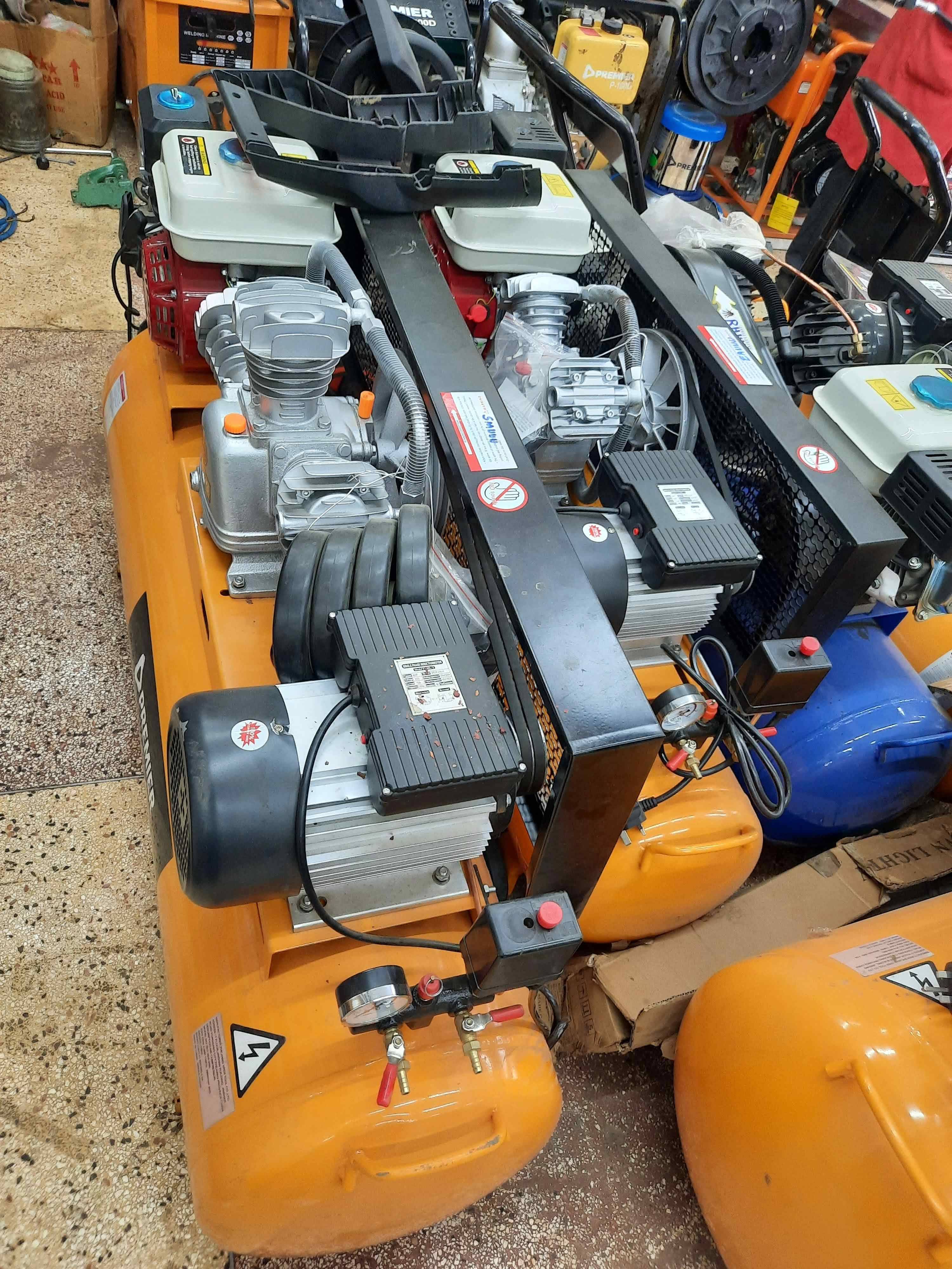 2 In 1 200L Air Compressor Petrol + Electric