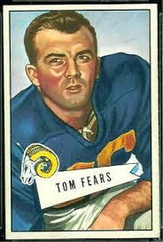 Tom Fears 1952 Bowman Large football card. Want to use this image? - Tom_Fears