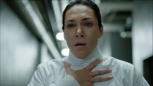 Helix – 274 – Dr. Julia Walker (Kyra Zagorsky) approached by infected Sulamani - Helix-274-Dr.-Julia-Walker-Kyra-Zagorsky-approached-by-infected-Sulamani