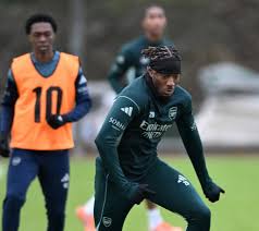 Salmon, Kamara, Ismail, Sagoe Jr, Stevens and Mitchell train with Arsenal first-team ahead of Portsmouth game