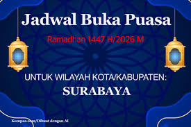 Maghrib Surabaya: Jadwal Buka Puasa 9 Maret 2026 dan Panduan Cek Imsakiyah