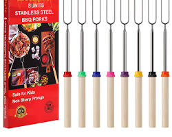 Image of Roasting Marshmallows for BBQ Bonfire