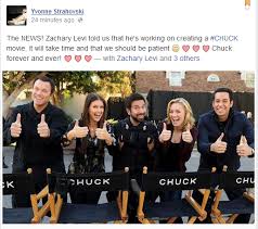 Zachary Levi is working on Chuck movie | Nerd Reactor via Relatably.com