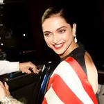 Deepika's White Stripe Saree Sabyasachi