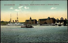 Ansichtskarte / Postkarte Sonderburg Dänemark, Marine Station ...