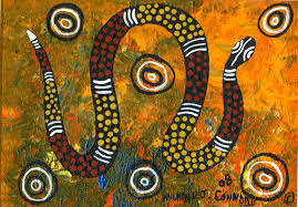 Image result for aboriginal art rainbow serpent