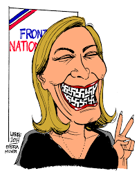Image result for Marine Le Pen CARTOON