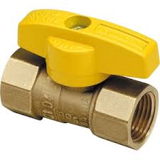 BrassCraft Gas Ball Valve, Straight 1/2-inch FIP x 1/2-inch ...