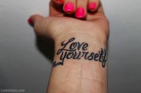 Love yourself girly cute quote nails girl tattoo nail pretty girls ... via Relatably.com