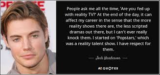 Josh Henderson quote: People ask me all the time, &#39;Are you fed up... via Relatably.com