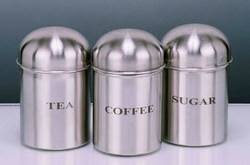 Tea,Coffee,Sugar Canisters. Tea, Coffee, Sugar Canisters. Your enquiry has been sent. Close(X) - SKI_39486bullet_shape_250x250