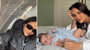 Bruna Biancardi em avião e com sua filha, Mavie. A influenciadora compartilha momentos de sua vida pessoal e profissional.