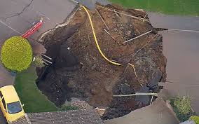 that the sinkhole could