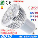 GU3W6W8W9W DIMMERABILE CREE LED 220V LAMPADINA