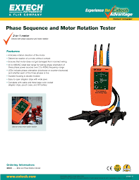 Phase Sequence and Motor Rotation Tester